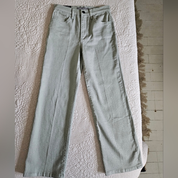 Joe's Jeans high-rise wide leg crop jeans women's size 24 - Picture 4 of 10